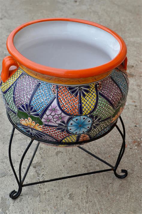Talavera Flower Pot - Etsy
