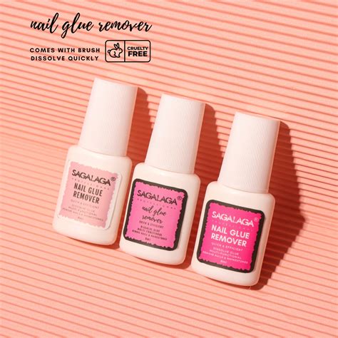 Press On Nail Glue Debonder Mini Nail Remove Glue Remover With Logo ...