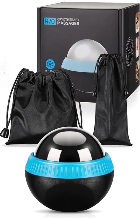 Cureum Cryosphere Dual Cold & Hot Massage Roller - 2.8 Inches Large Ice ...