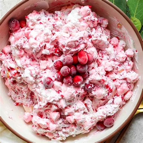 Cranberry Fluff Salad - The Wooden Skillet