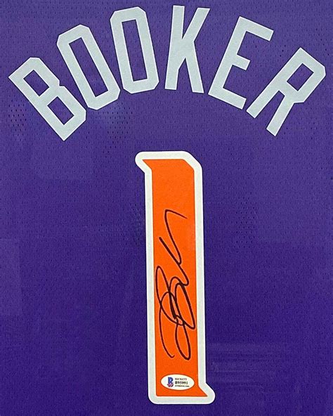 Phoenix Suns Devin Booker Signed Jersey Framed