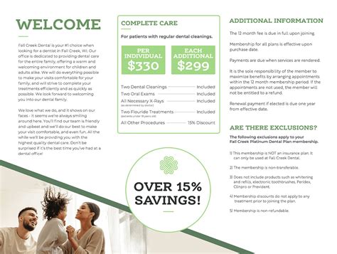 Platinum Dental Plan - Fall Creek Dental