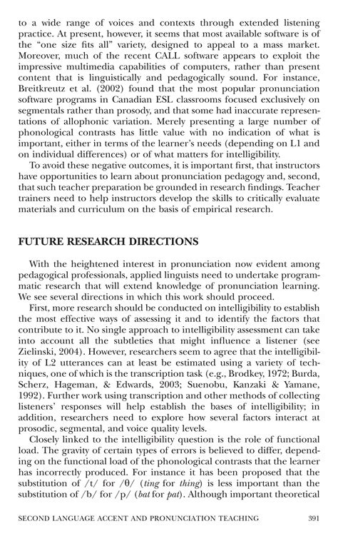 Second Language Accent And Pronunciation Teaching A Research Based Approach | PDF