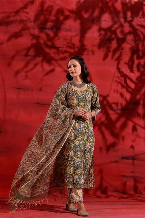 Blue Green Bagru Suit Set – DIMPLE DESIGN STUDIO