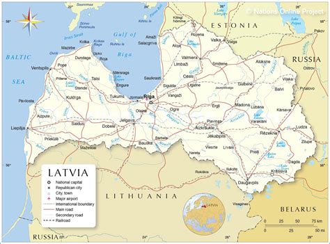 Map Of Latvia