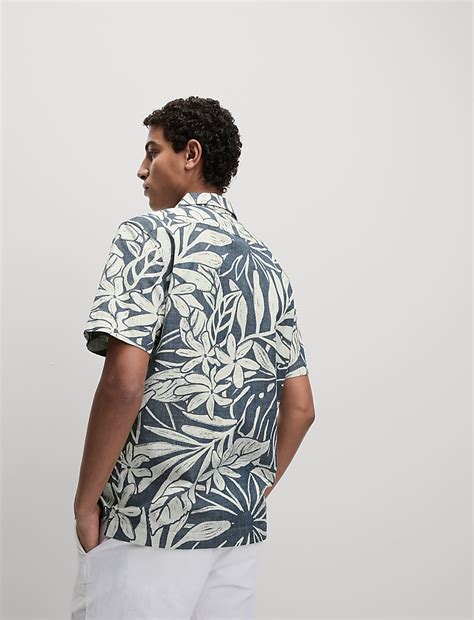 Buy Pure Cotton Hawaiian Shirt at Marks & Spencer