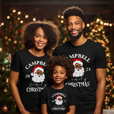 Black Santa Claus Pjs, Black Santa Pajamas, Black Santa Family Pjs ...
