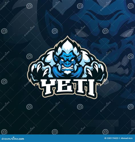 Yeti Mascot Logo Design Vector with Modern Illustration Concept Style ...