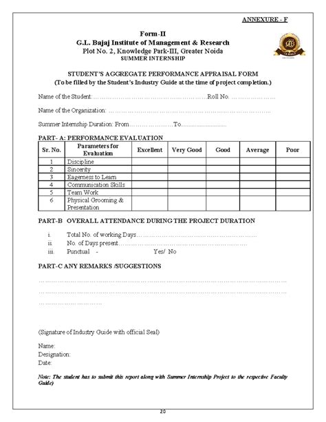 SIP Aggregated Report - Read - 20 ANNEXURE - F Form-II G. Bajaj ...