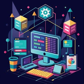 Binary programming coding cyber matrix background | Premium AI ...