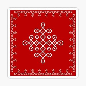 WorldAngle Kolam Rangoli Stickers for Pooja Room | Main Door Gadapa ...