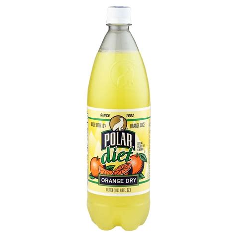 Polar Diet Orange Dry Soda 1 L Plastic Bottles - Pack of 12 - Walmart.com
