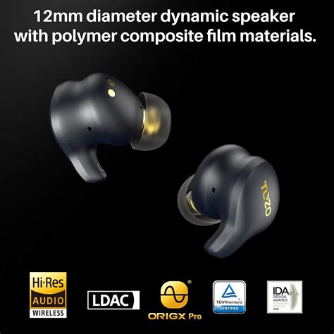 TOZO Golden X1 Wireless Earbuds - Balanced Armature India | Ubuy