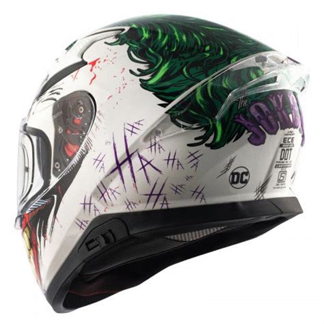 AXOR Apex JOKER Gloss White (Special Edition DC Comics) Helmet– Moto ...