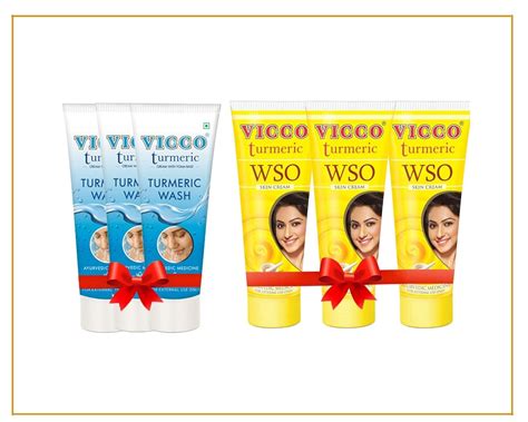 VICCO Turmeric No Pimples Pack Of 3 Turmeric Cream with Foam Base(70gm ...