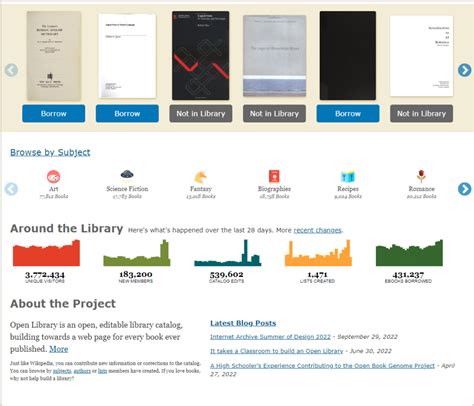 Open Library Catalog 的图像结果