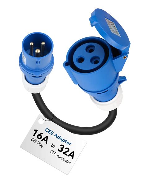 Connecteur 5 Broches 400v Professionnel 32A Vers 16A - IP44 - 5 Broches ...