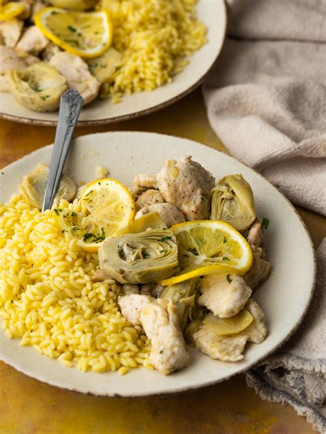Lemon Artichoke Chicken Skillet - Chicken with Artichokes and Lemon