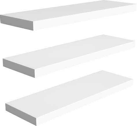 White Floating Shelf 50Cm X 20Cm at Kelly Duppstadt blog