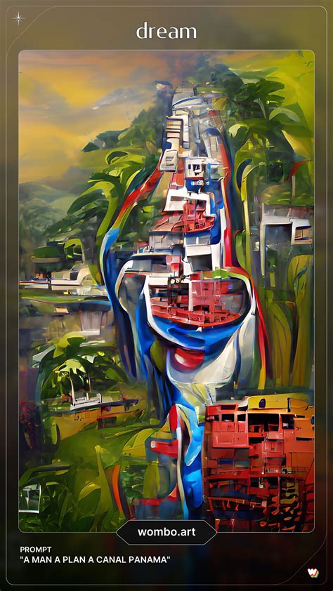 Panama Canal Palindrome : r/WomboArt