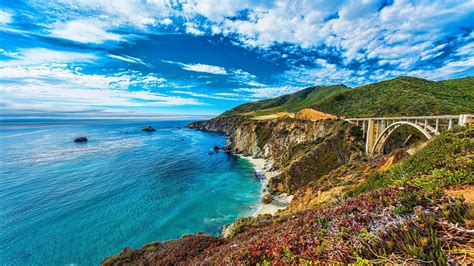 Bixby Creek Bridge in Big Sur wallpaper - Beach wallpapers - #48648