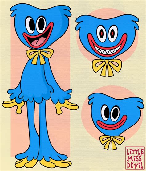 Huggy Wuggy fanart! Art by me (@/littlemissdevil_) : r/PoppyPlaytime