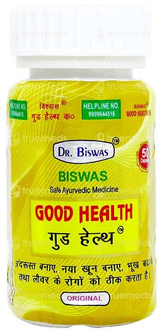Dr Biswas Good Health Capsules 50 - Uses, Side Effects, Dosage, Price ...