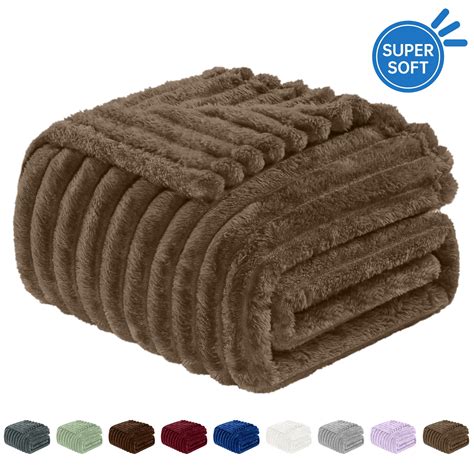 Full Size Blankets for Beds, Soft Lightweight Fleece Fuzzy Throw ...