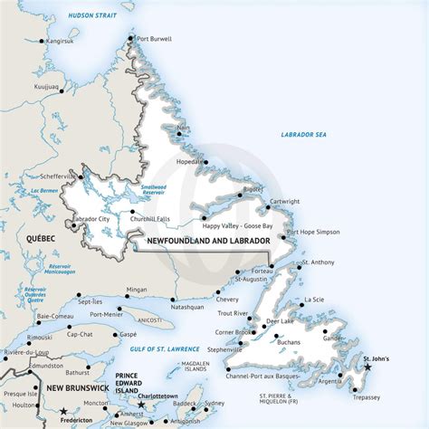 Printable Map Of Newfoundland And Labrador