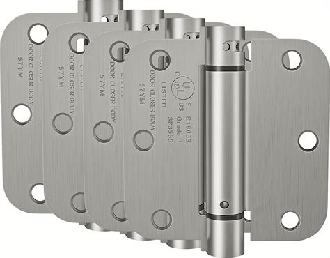 4 Inch Self Closing Door Hinge with 5/8'' Radius Corners, UL Listed ...