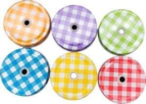 Satyam Kraft 6 Pcs(Random colour)Lid for Mason jar cap for storage jar ...