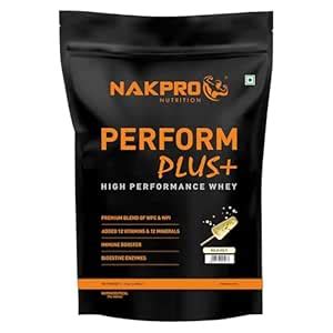 NAKPRO NUTRITION Perform Plus+ Whey Protein Concentrate | 1kg ...