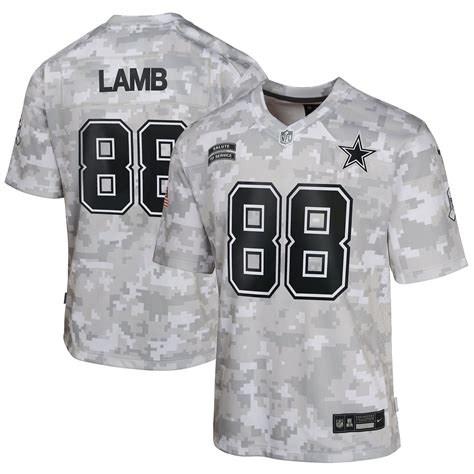 Youth Dallas Cowboys CeeDee Lamb Nike Arctic Camo 2024 Salute to ...