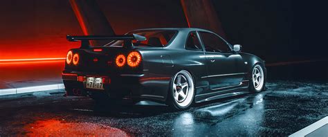 Nissan Skyline GT-R R34 Wallpaper 4K, 5K, JDM cars