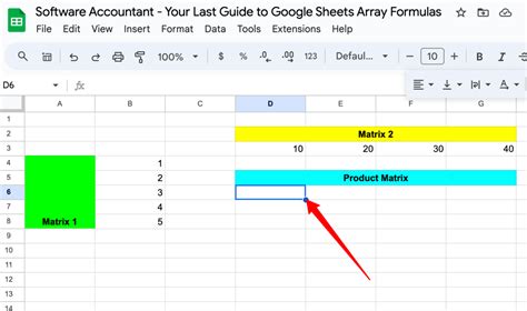 Image result for Using Arrays in Google Sheets