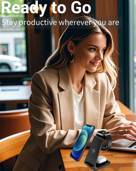 SHARESUNSHINE Wireless Charger Stand Dock 3 in 1 Fast Qi Wireless India ...