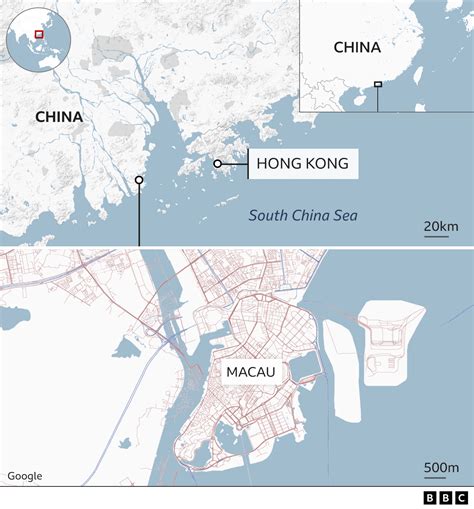Macau China Map