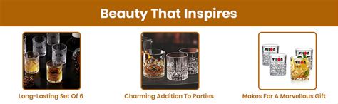 Buy VILON Italian Premium Juice and Water Glasses Set of 6 Transparent ...