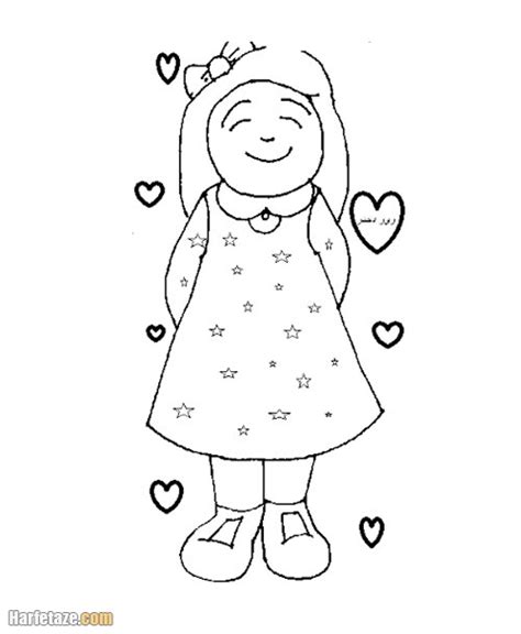 انواع کاربرگ و نقاشی روز دختر برای رنگ آمیزی با کیفیت بالا + دانلود