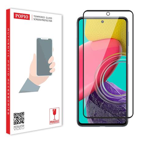 POPIO Tempered Glass Screen Protector Compatible For Samsung Galaxy M52 ...