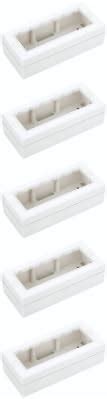 Modular PVC Gang Box, 6 Module, Glossy Premium, Brass Nuts Fitting ...