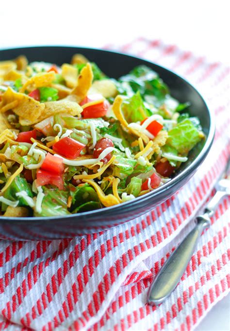 Vegetarian Taco Salad Catalina Dressing