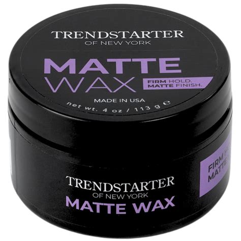 TRENDSTARTER - MATTE WAX (4oz) - Firm Hold - Matte Finish - Water Based ...