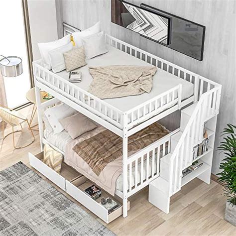 P PURLOVE Stackable Full Over Full Bunk Bed with India | Ubuy