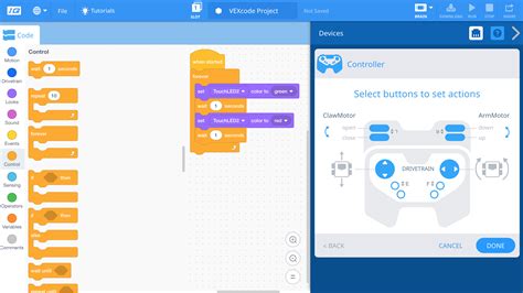 VEXcode IQ Block Tutorial 的图像结果