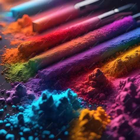 Premium AI Image | Powdered Colors For Holi