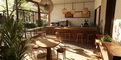 Rustic Coffee Shop Design 的图像结果