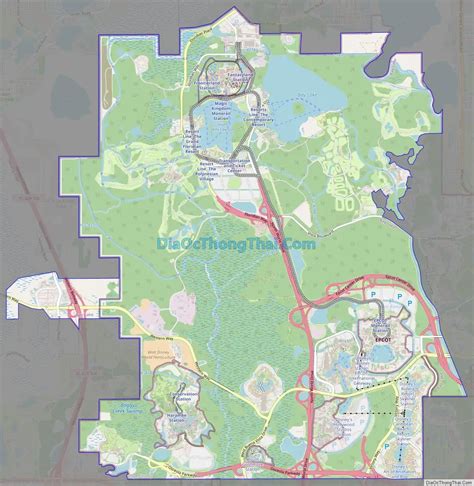 Map of Bay Lake city - Thong Thai Real
