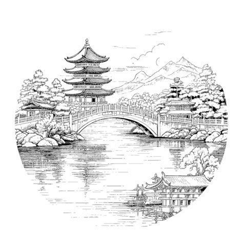 Japanese black white drawing Images - Free Download on Freepik
