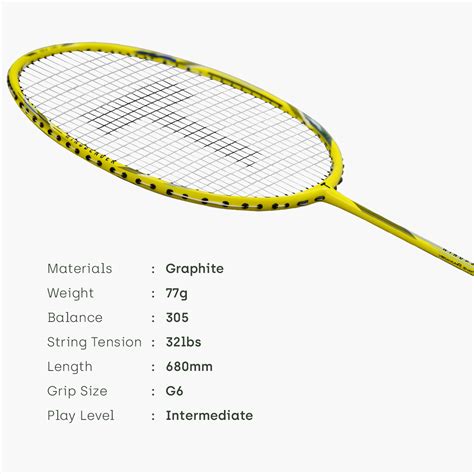 WINDBENDER YELLOW Badminton Racquets Tanso | Kibi Sports – KIBI SPORTS